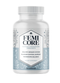 "FemiCore bladder wellness supplement bottle"